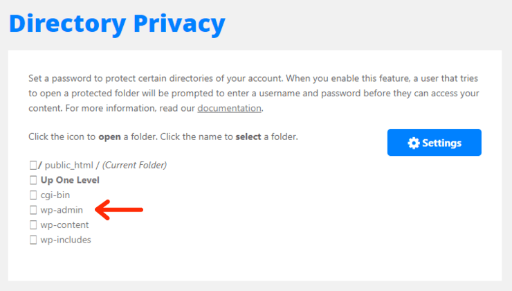 Directory Privacy Folders