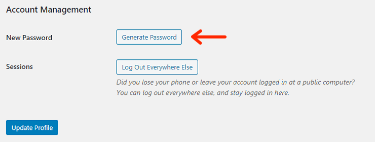 Generate New Password