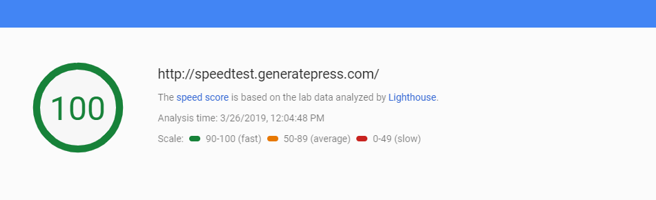 GeneratePress Page Insights