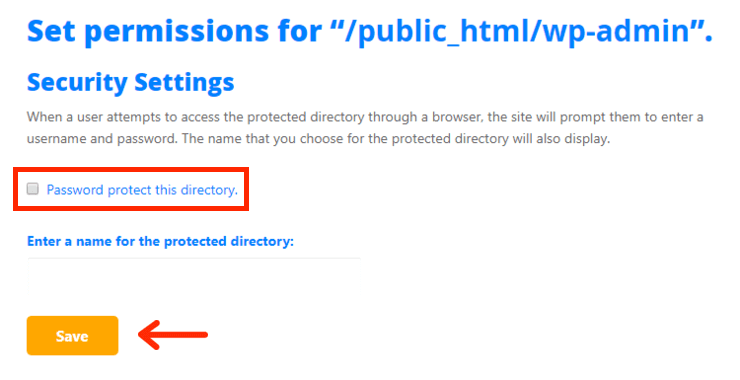 Password Protected Directory