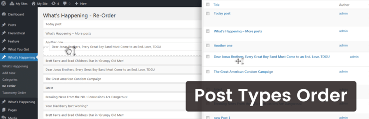 Post Types Order Plugin