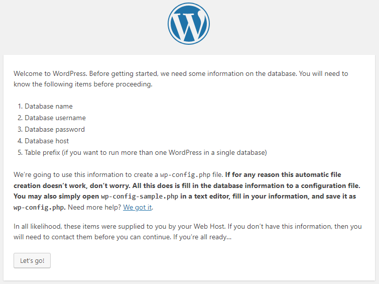 Welcome WordPress