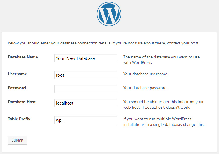 WordPress Configuration